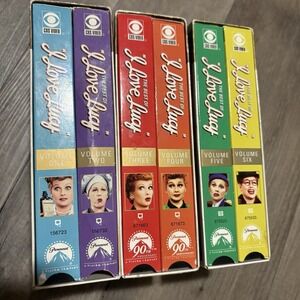 The Best Of I Love Lucy VHS Collection Most Memorable Episodes Volume 1-6 In Box